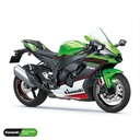 Kawasaki Ninja ZX-10R Lightning Komplett Set ZX-10R Premium Wheelsticker geteilt