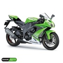 Kawasaki Ninja ZX-10R Lightning Komplett Set ZX-10R 2010 Premium Wheelsticker geteilt