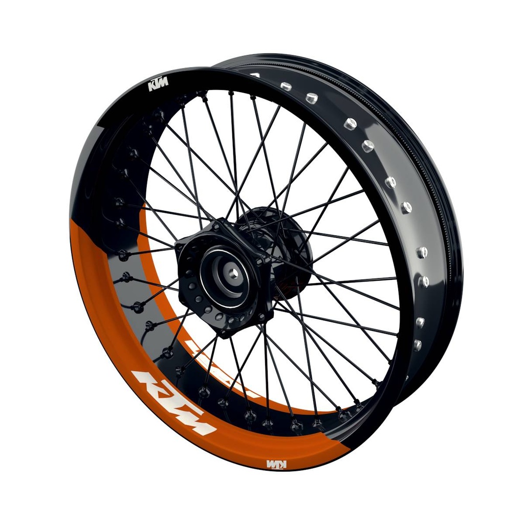 KTM Felgenaufkleber geteilt Fifty Fifty V1 orange Bild 3