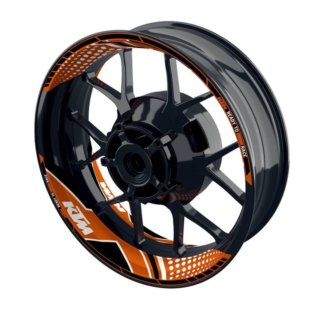 KTM Felgenaufkleber geteilt Trinity Bild 2