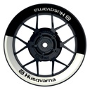 Husqvarna Felgenaufkleber premium Halb halb weiss