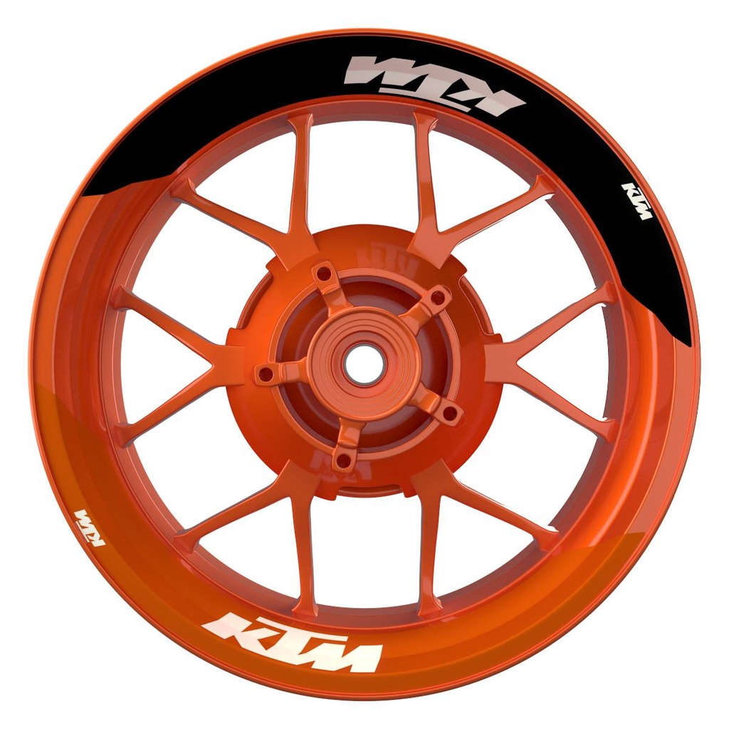 KTM Felgenaufkleber geteilt Fifty Fifty V1 orange