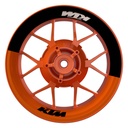 KTM Felgenaufkleber premium Halb halb orange