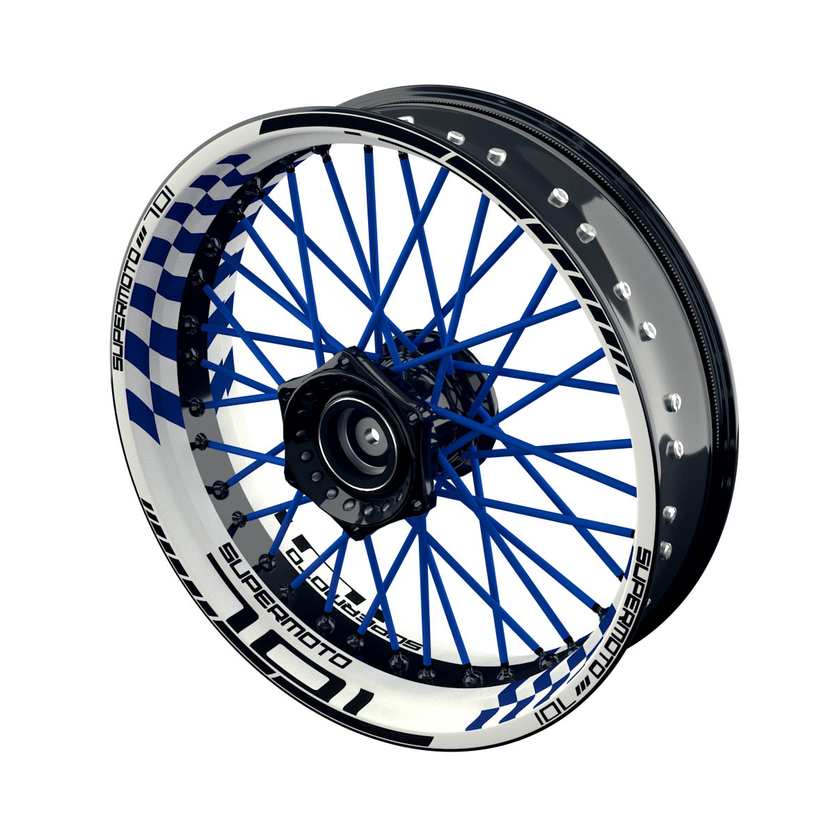 Rim Decals for Husqvarna 701 - Design GRID W  inkl. Spokes