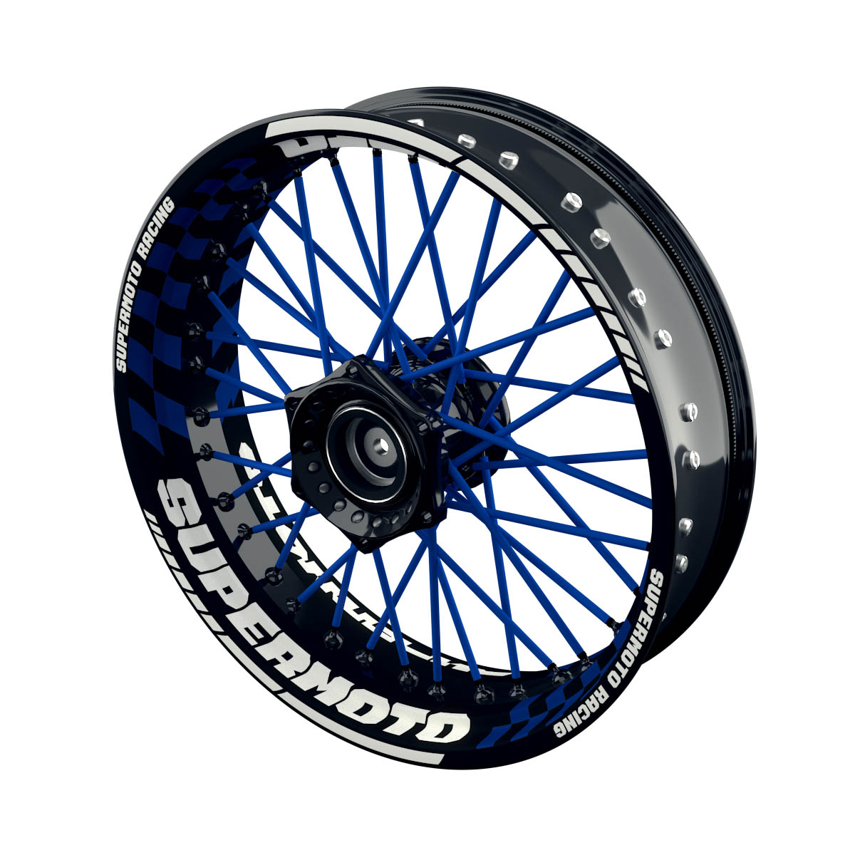 Supermoto - Rim Decals Design GRID S inkl. Spokes