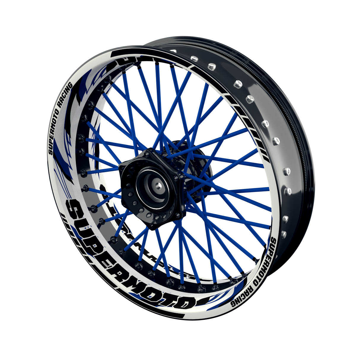 Supermoto - Rim Decals Design Razor W inkl. Spokes