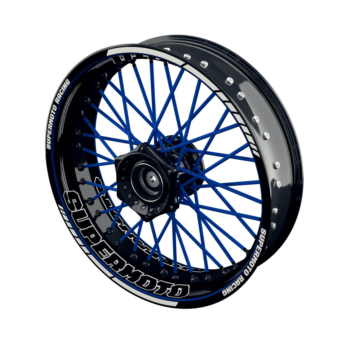 Supermoto - Rim Decals Design Scratched S inkl. Spokes