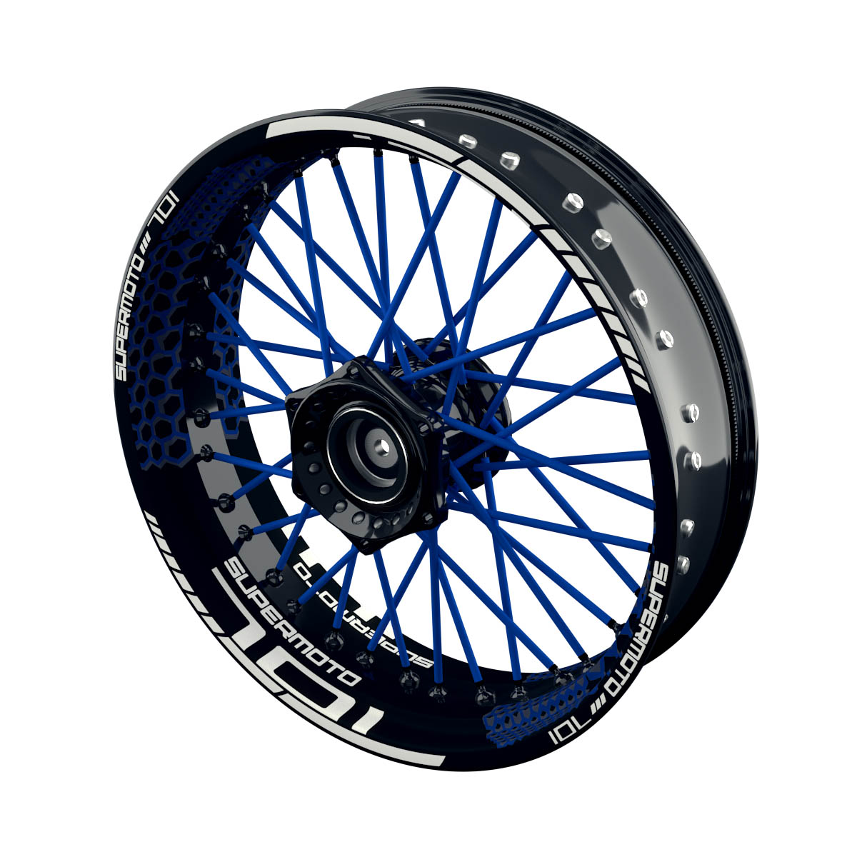 Rim Decals for Husqvarna 701 - Design Hexagon S  inkl. Spokes