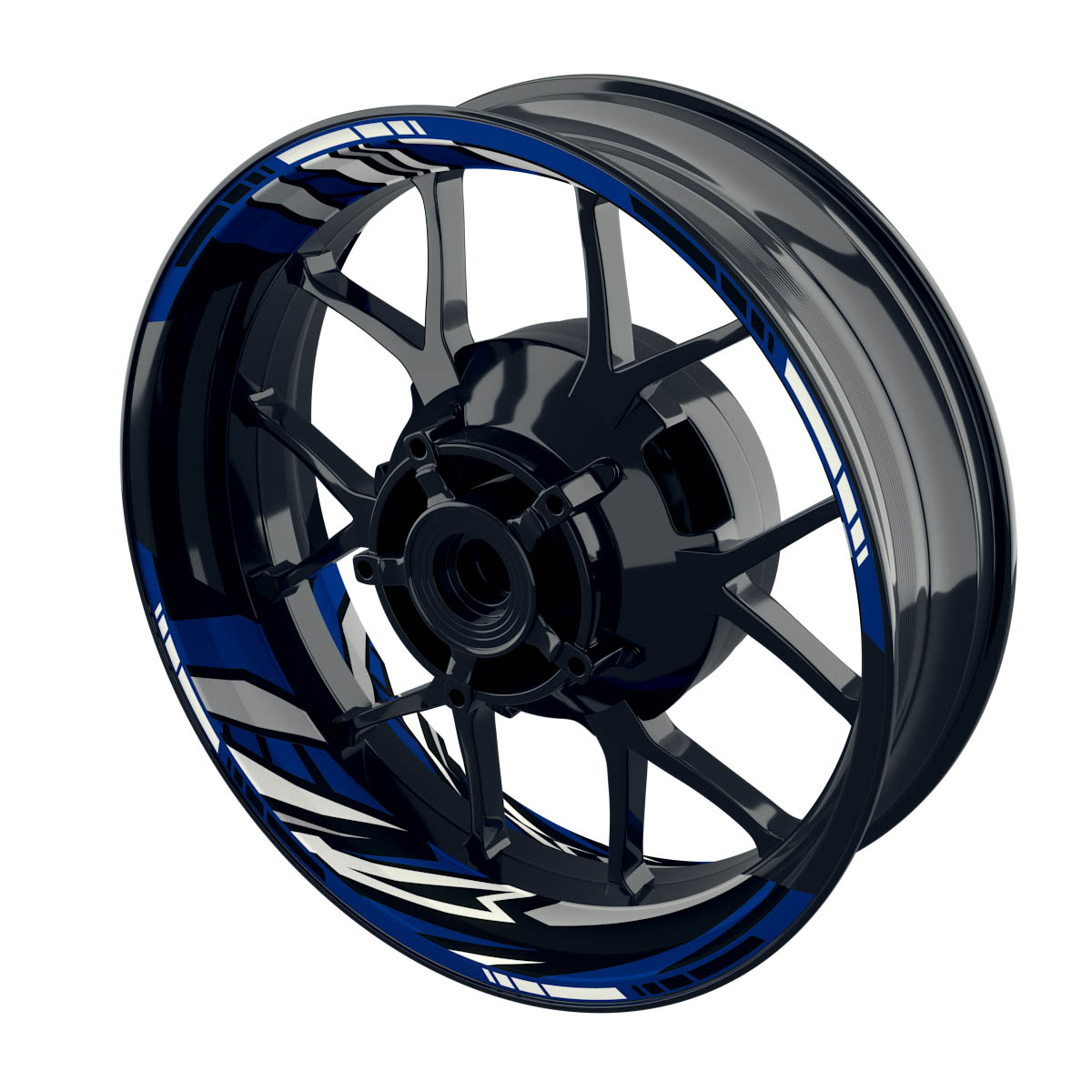 Felgenaufkleber RACING V5 Premium geteilt