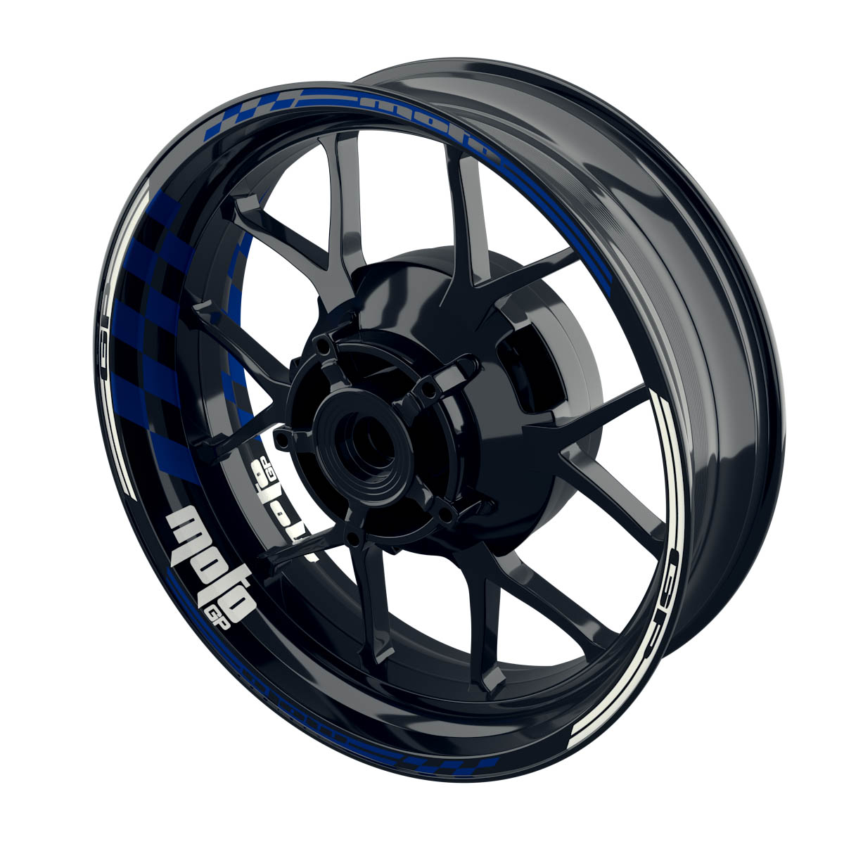 MotoGP Schachbrett  Design Rim Decals Standart