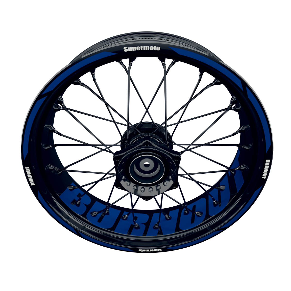 Burnout Rim Decals Supermoto