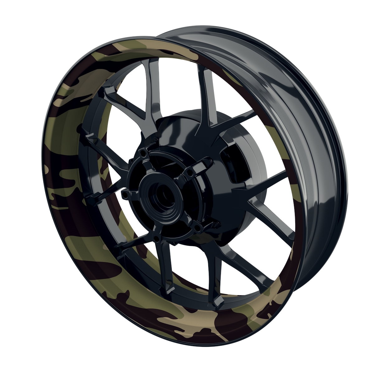 German camouflage 2 Rim Decals  Wheelsticker Premium