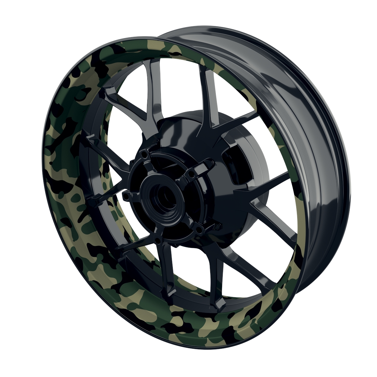 Felgenaufkleber German camouflage 3 Wheelsticker Premium