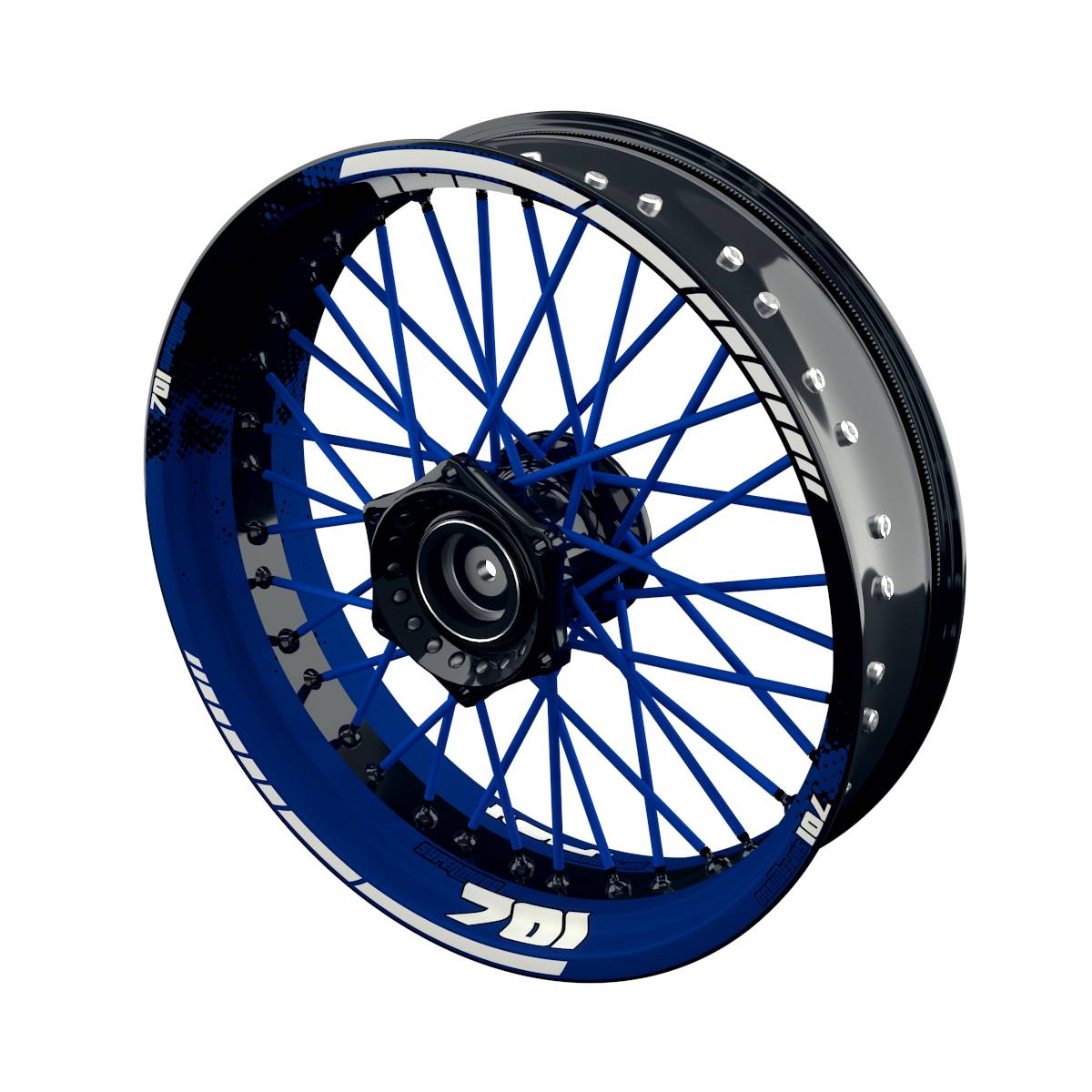 Husqvarna 701 Felgenaufkleber Supermoto DOTS Wheelsticker Premium