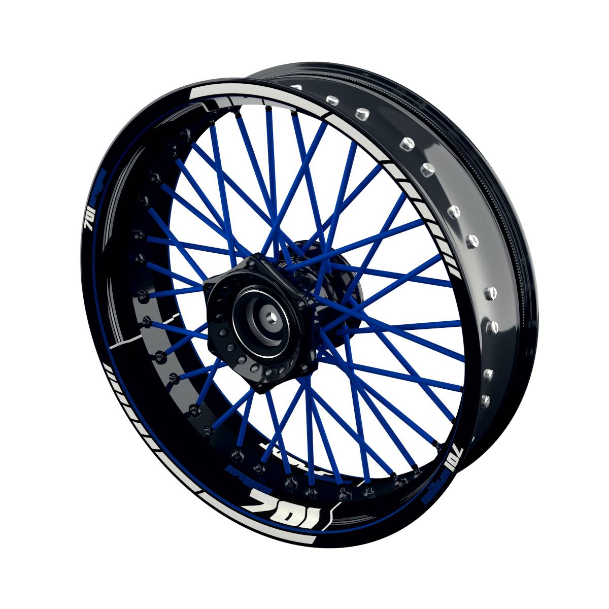 Rim Decals for Husqvarna 701 Supermoto Scratched Wheelsticker Premium