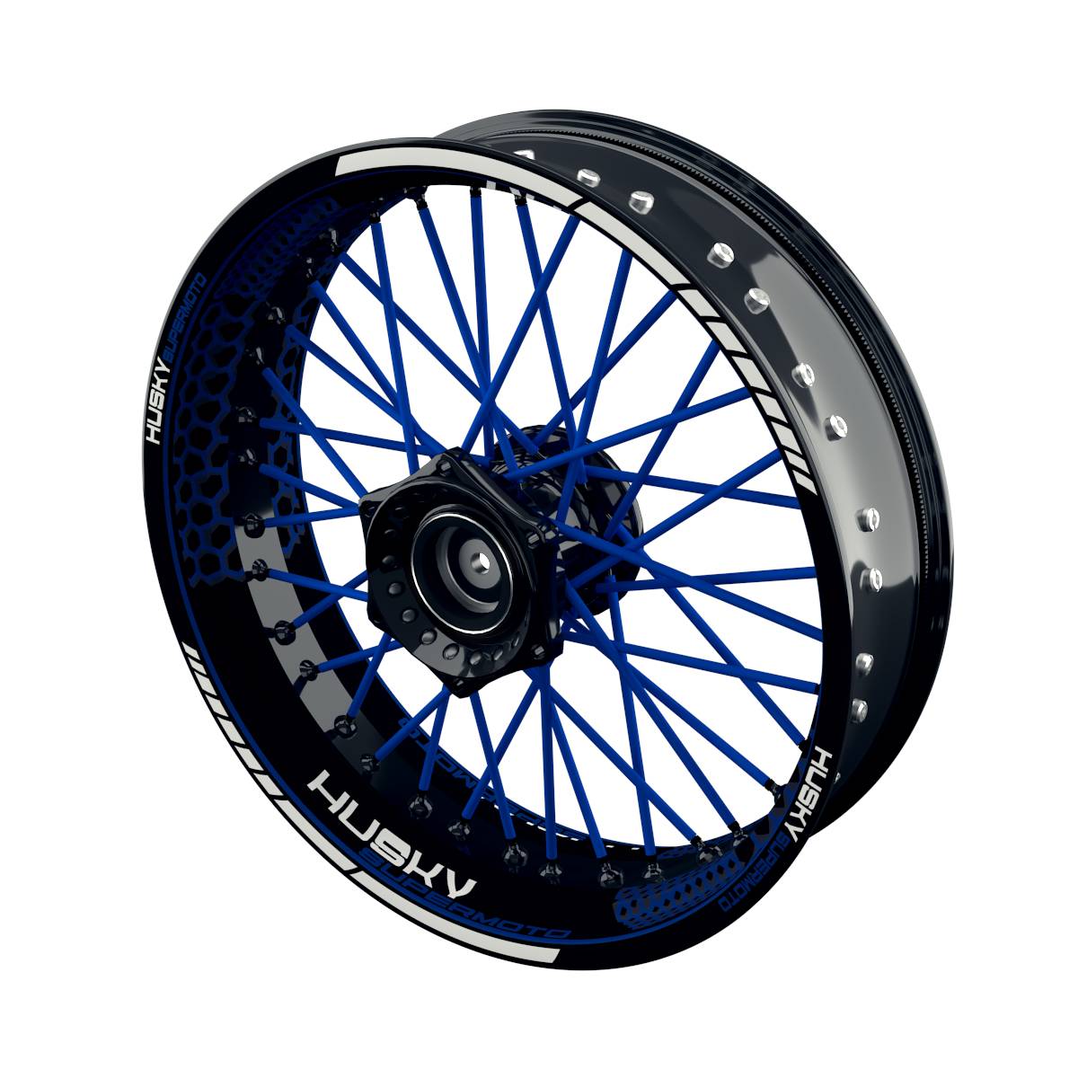 Rim Decals for Husqvarna Husky Supermoto Hexagon Wheelsticker Premium