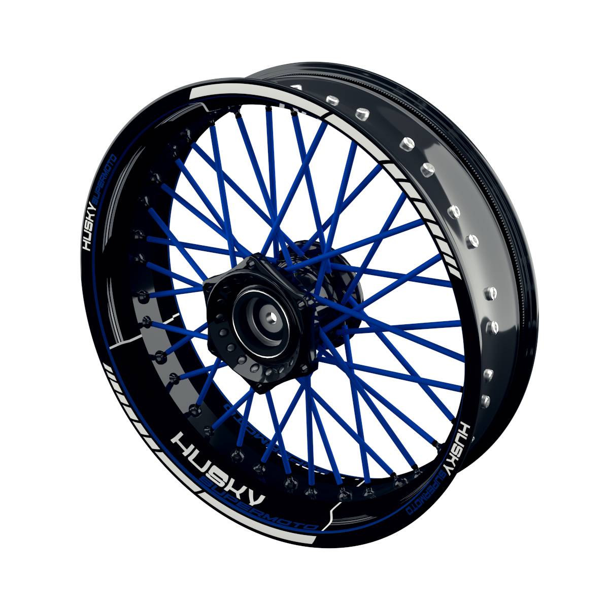 Rim Decals for Husqvarna Husky Supermoto Scratched Wheelsticker Premium