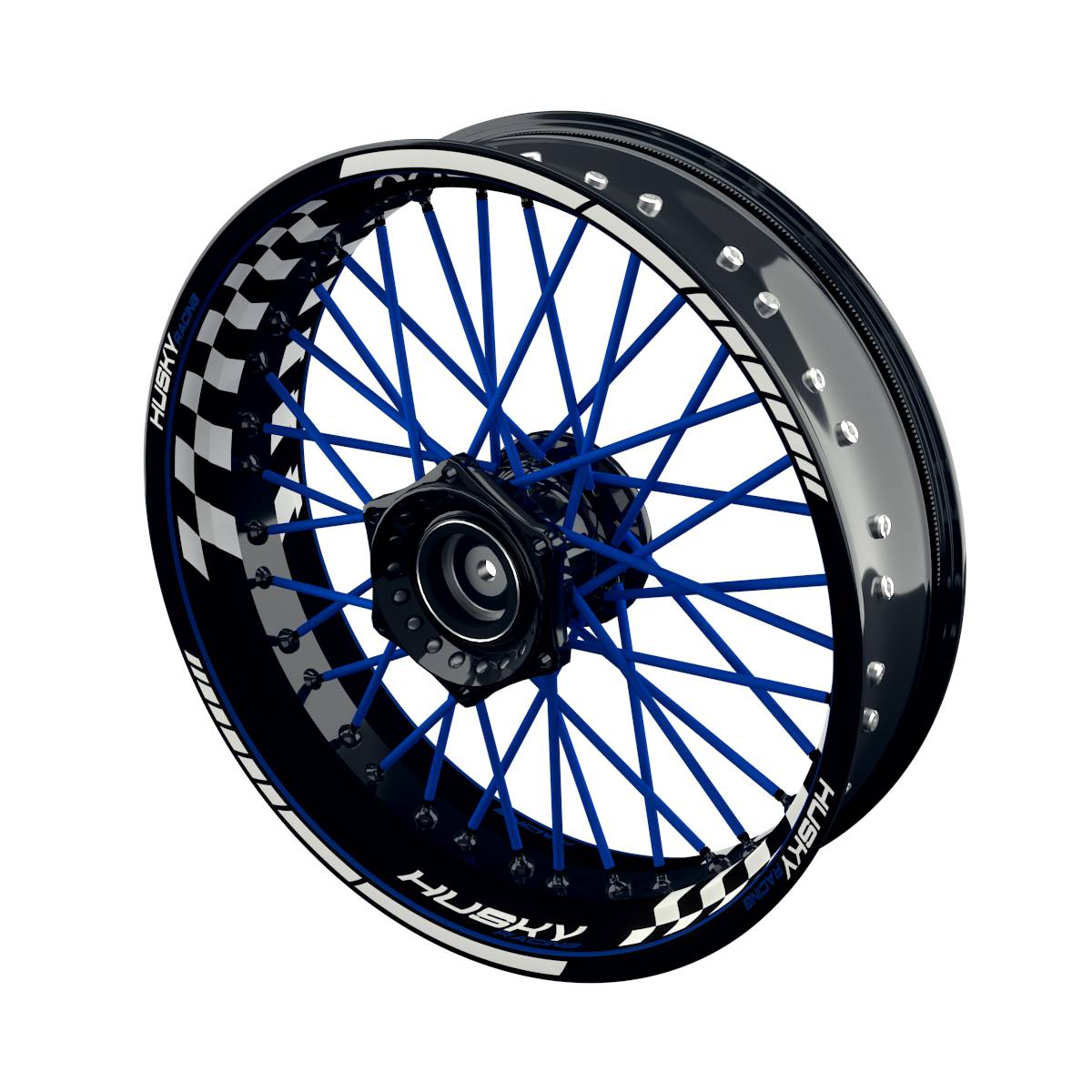 Felgenaufkleber für Husqvarna Husky Racing Supermoto Grid Wheelsticker Premium