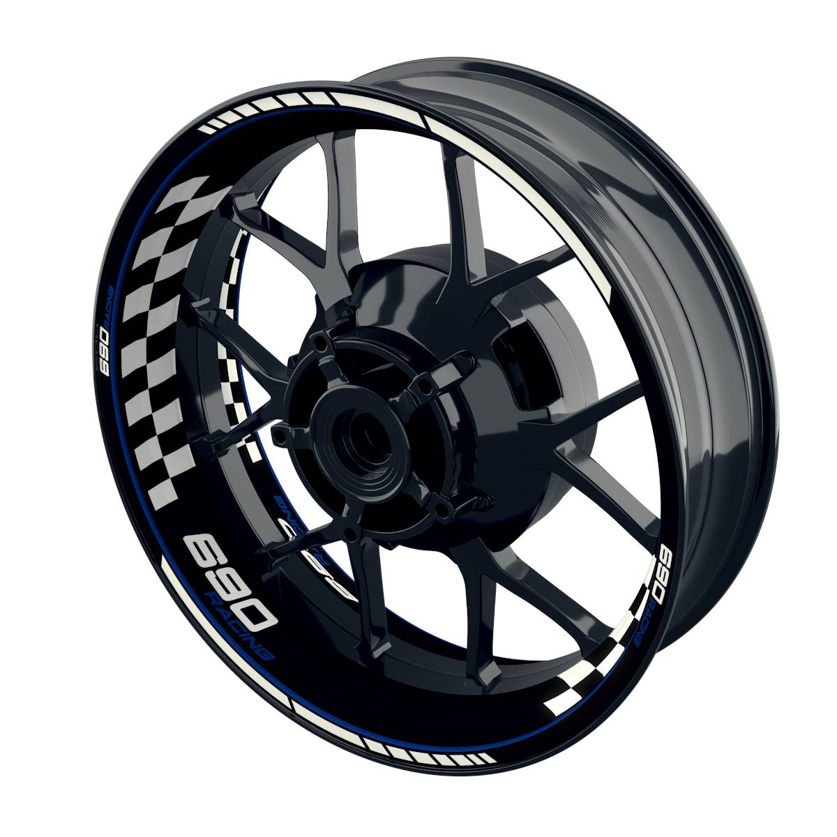 690 Racing Rim Decals Grid Wheelsticker Premium
