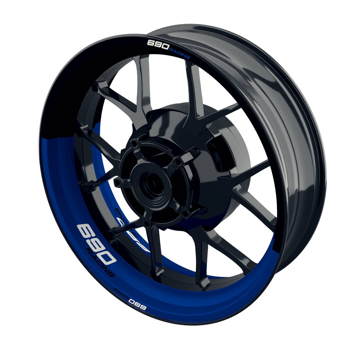 690 Racing Felgenaufkleber halb halb Wheelsticker Premium