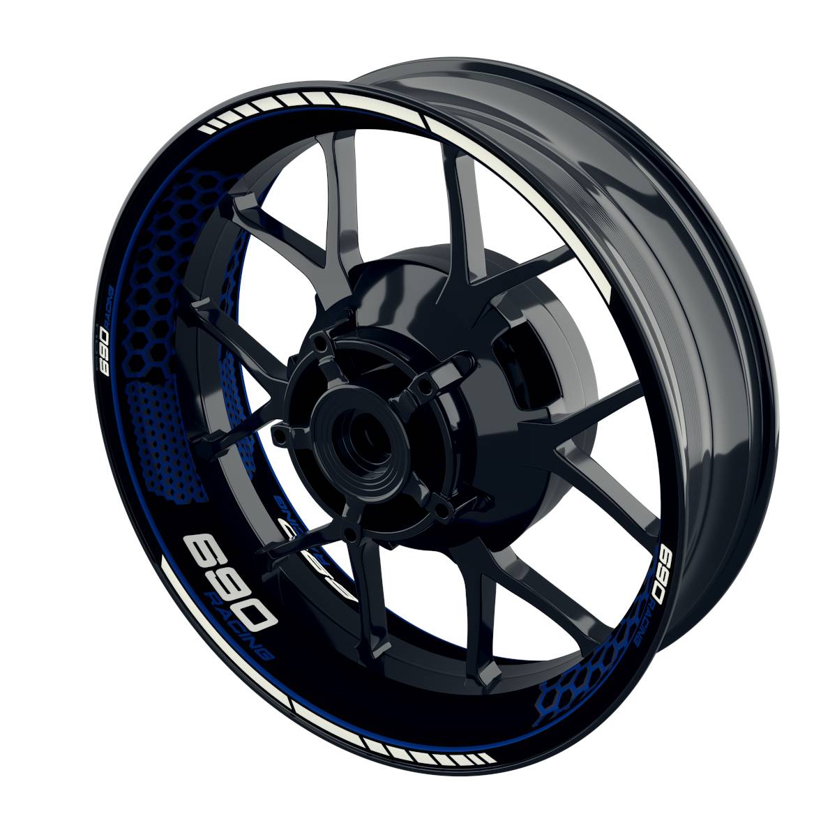 690 Racing Rim Decals Hexagon Wheelsticker Premium