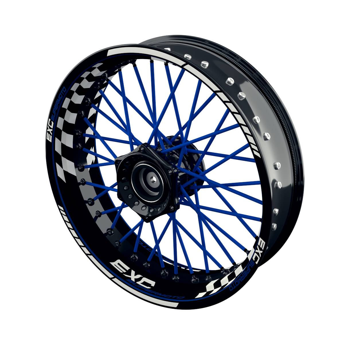 EXC Rim Decals Supermoto Grid Wheelsticker Premium