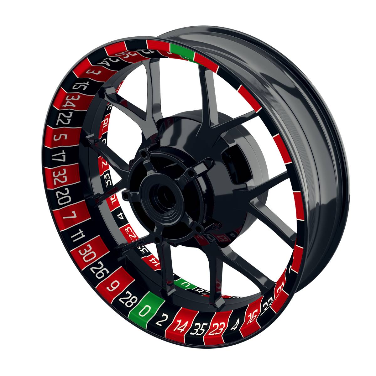 Roulette Felgenaufkleber  Wheelsticker Premium