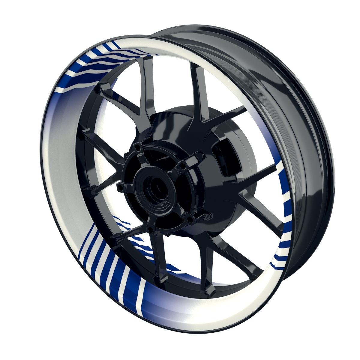 Techno white Rim Decals  Wheelsticker Premium
