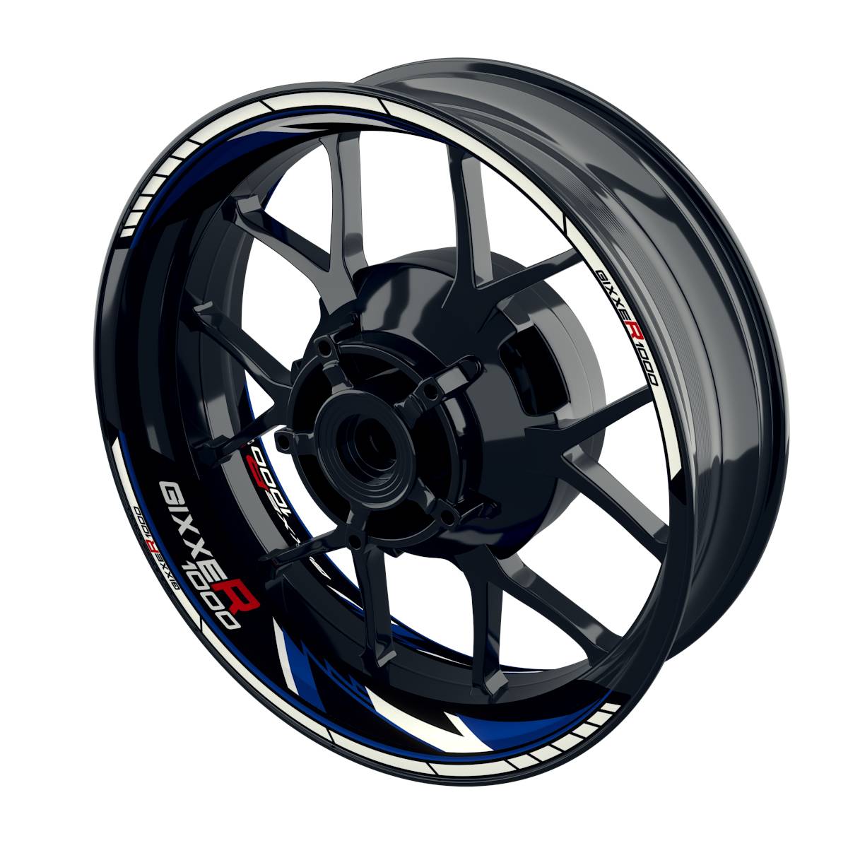 GIXXER 1000 Razor Felgenaufkleber Wheelsticker Premium geteilt