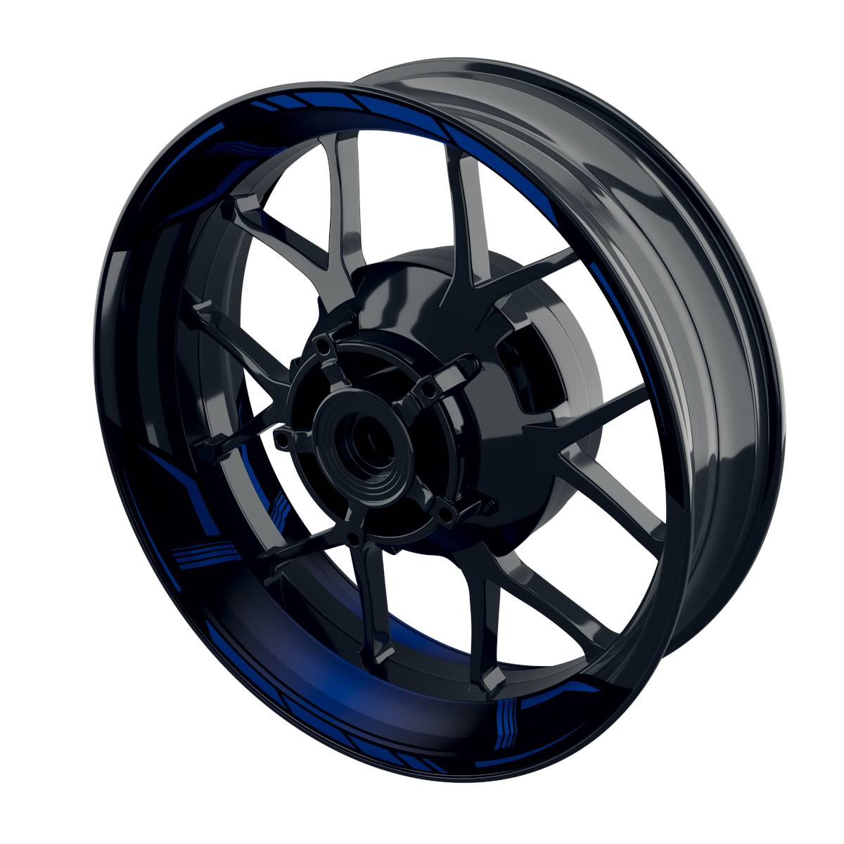 Gradient black Rim Decals Wheelsticker Premium splitted