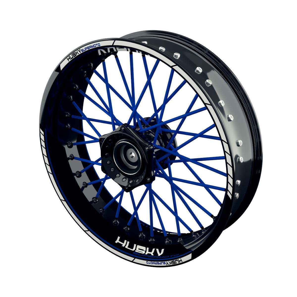 HUSKY Supermoto Clean Rim Decals Wheelsticker Premium splitted