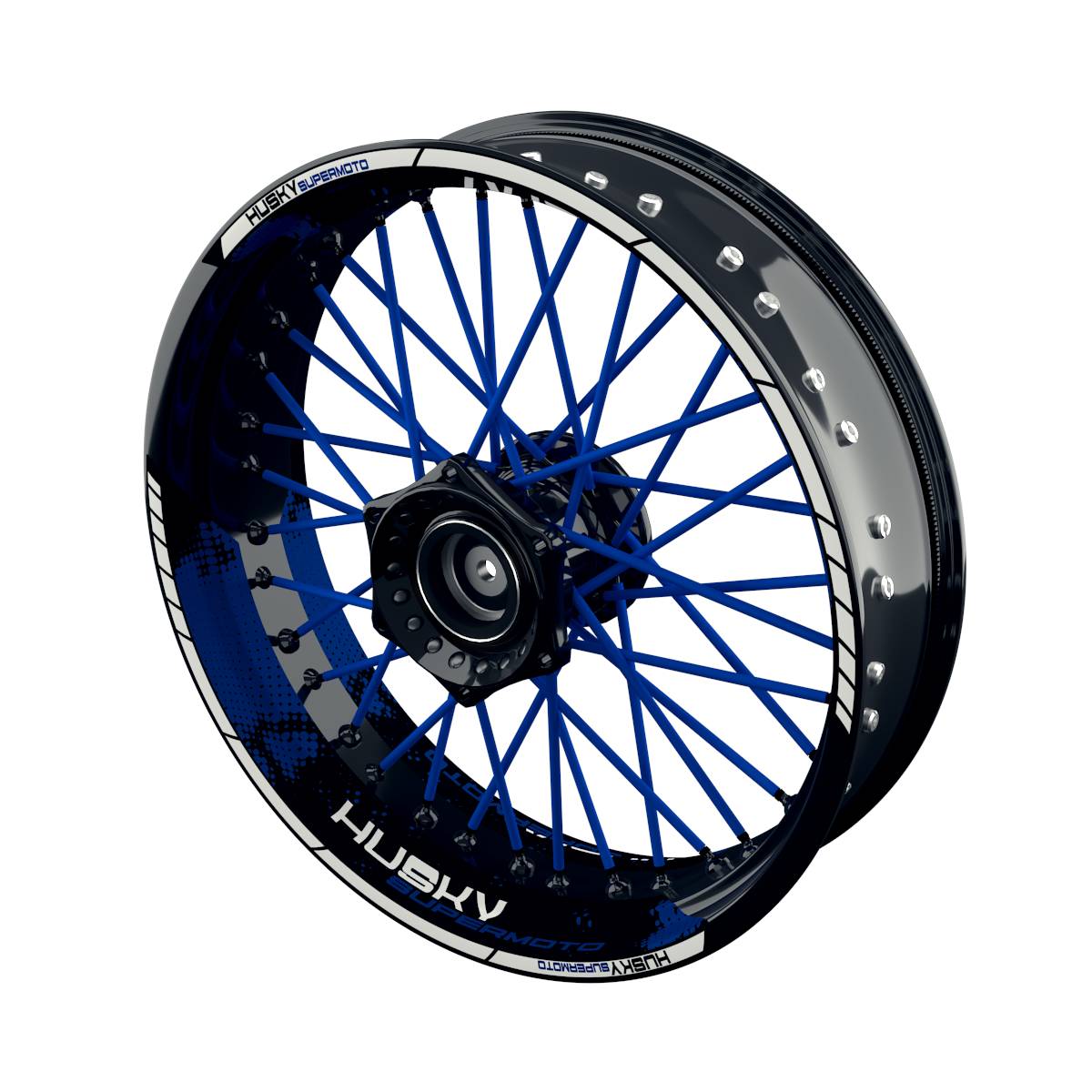 HUSKY Supermoto Dots Rim Decals Wheelsticker Premium splitted