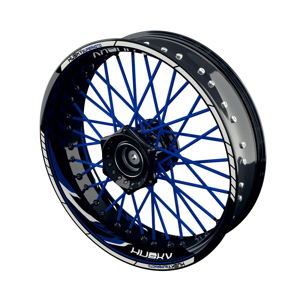 HUSKY Supermoto Razor Rim Decals Wheelsticker Premium splitted