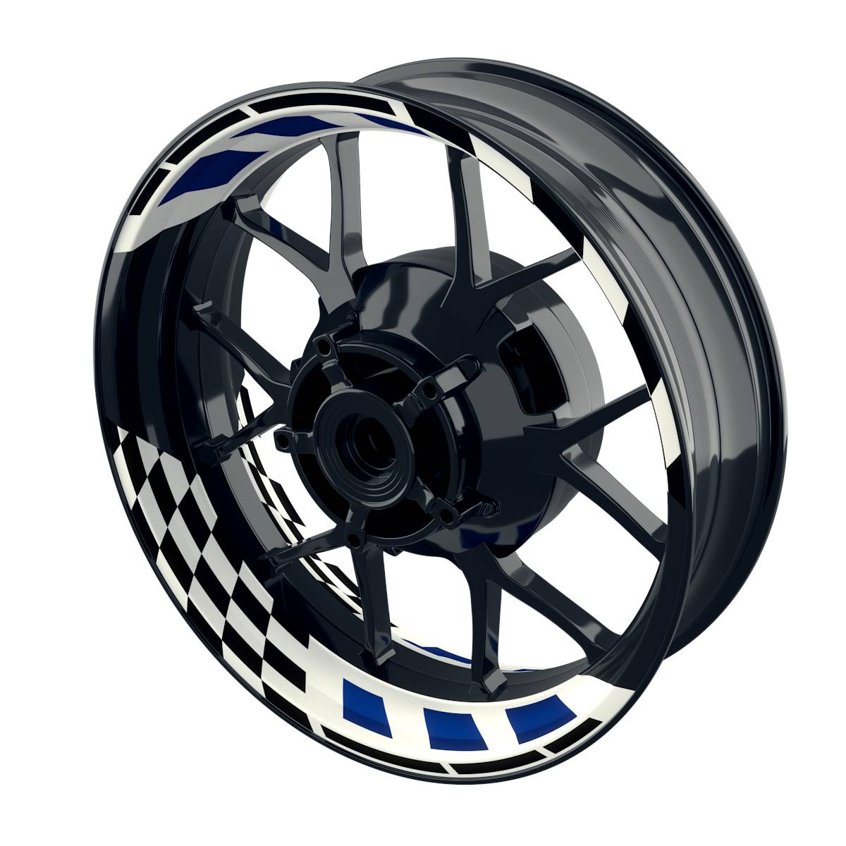 Felgenaufkleber RACE weiss Wheelsticker Premium geteilt