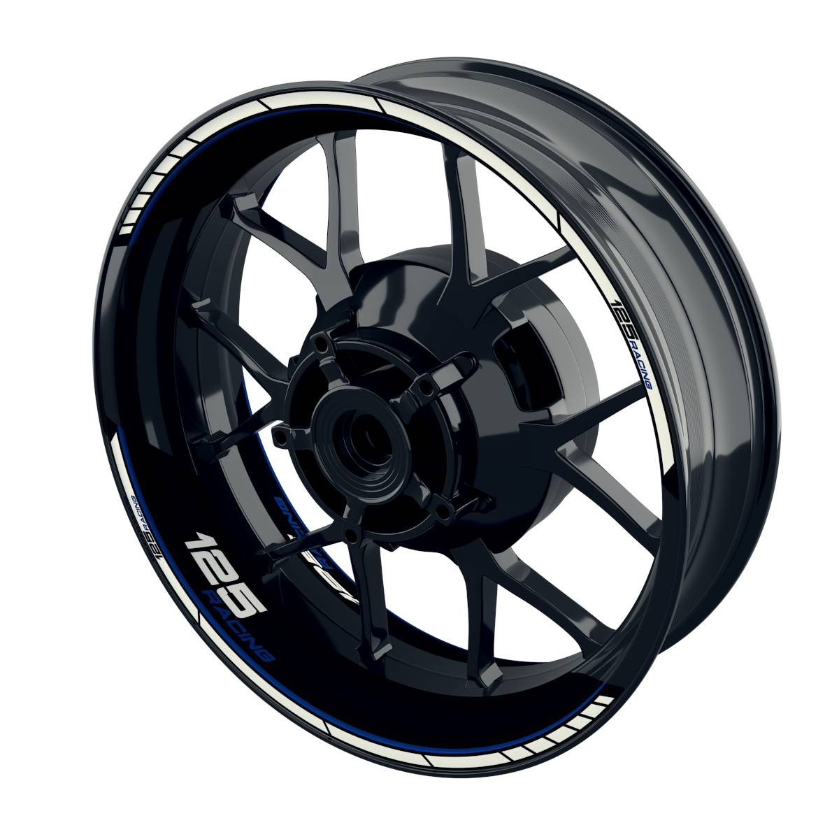 Felgenaufkleber Racing 125 Clean Wheelsticker Premium geteilt