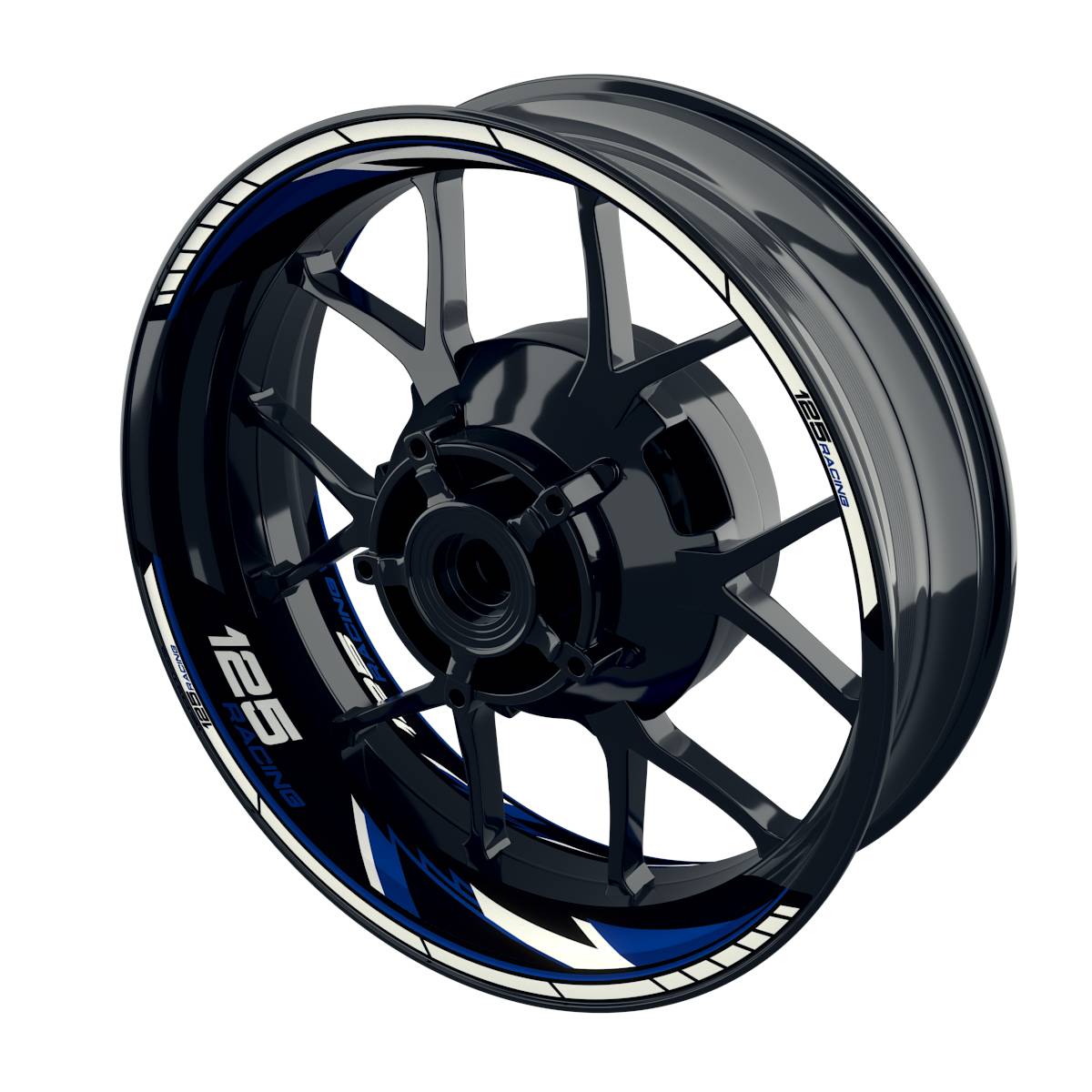 Felgenaufkleber Racing 125 Razor Wheelsticker Premium geteilt