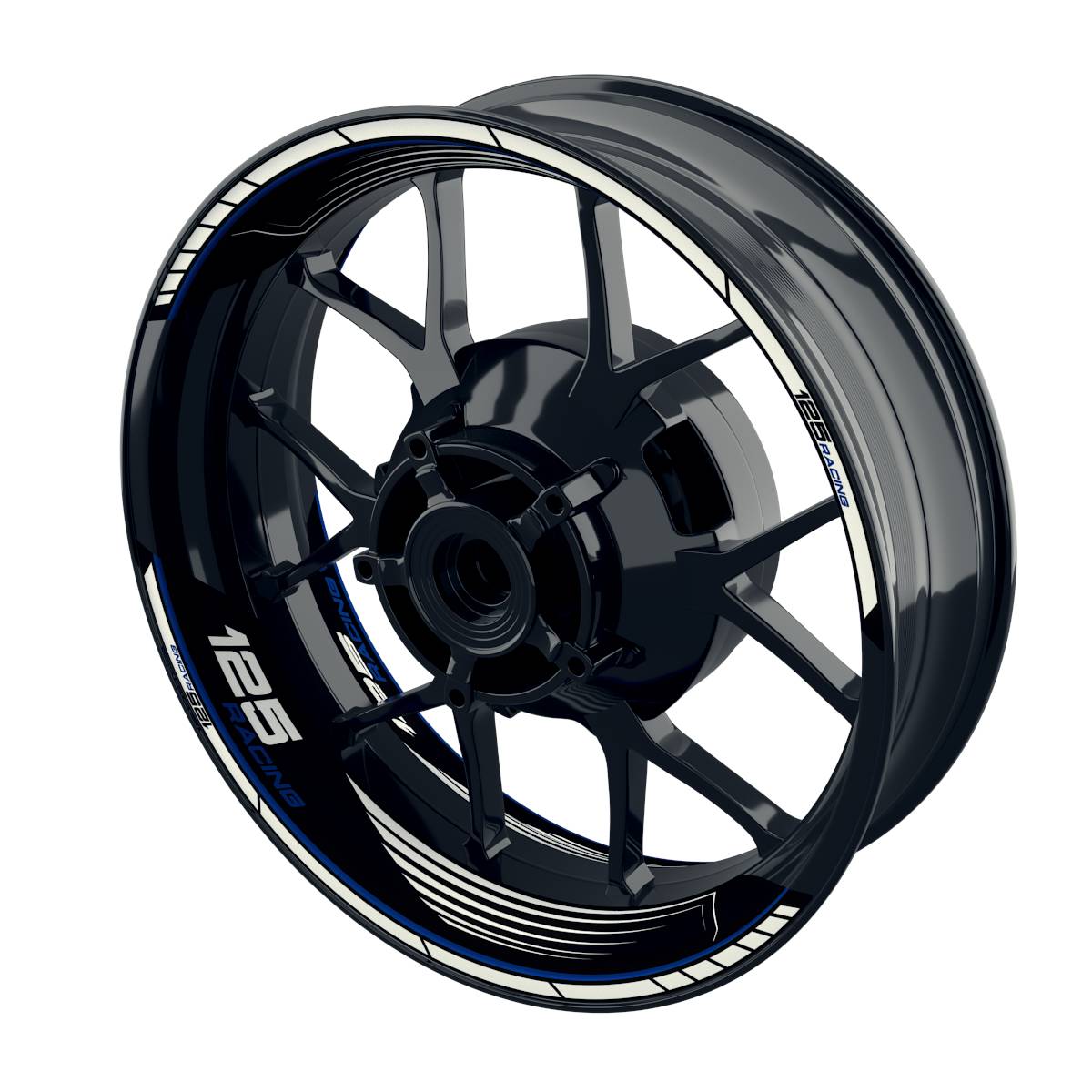 Felgenaufkleber Racing 125 SAW Wheelsticker Premium geteilt