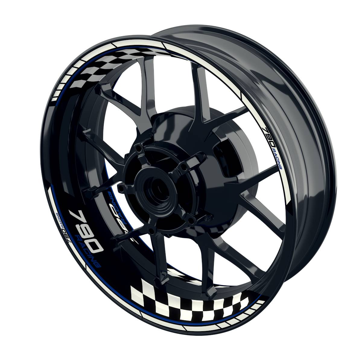 Racing 790 Grid Rim Decals Wheelsticker Premium splitted