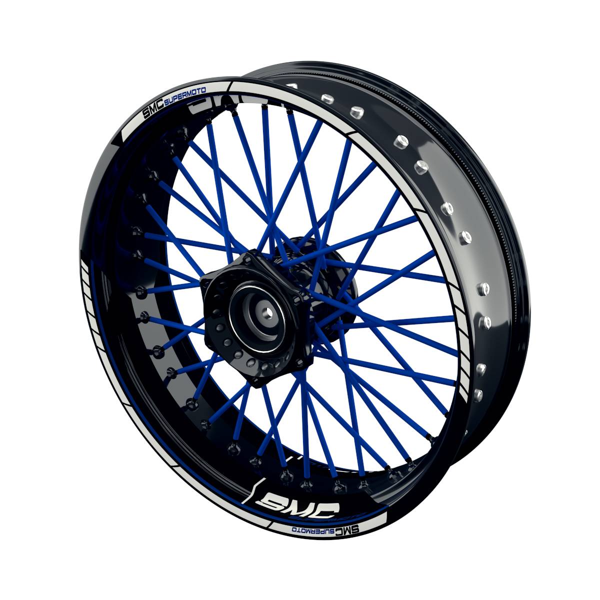 SMC Supermoto Scratched Rim Decals Wheelsticker Premium splitted