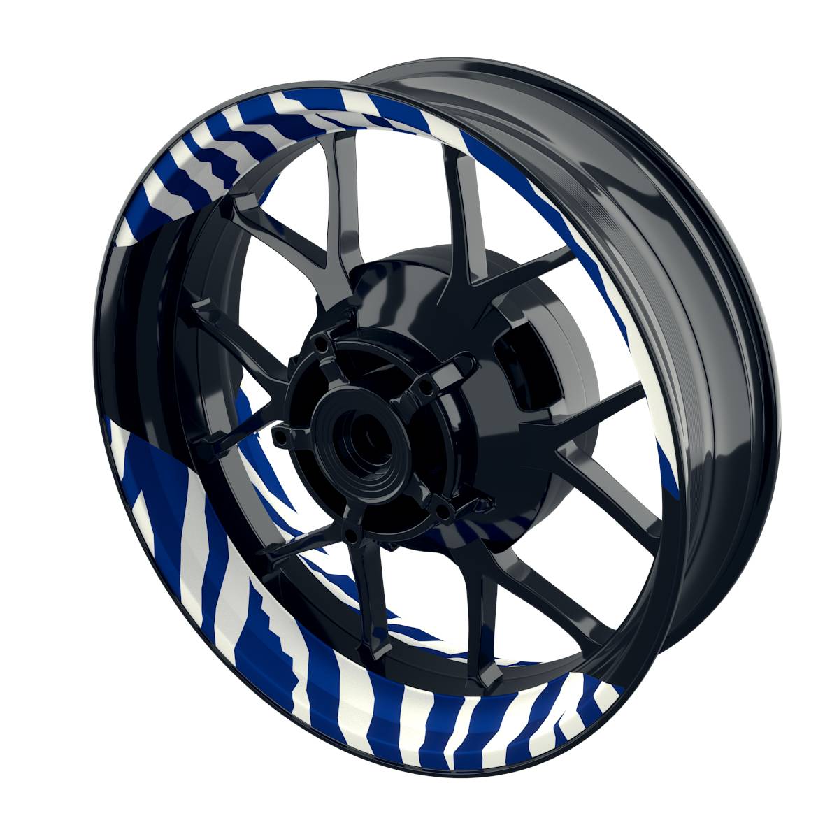 ZEBRA white Rim Decals Wheelsticker Premium splitted