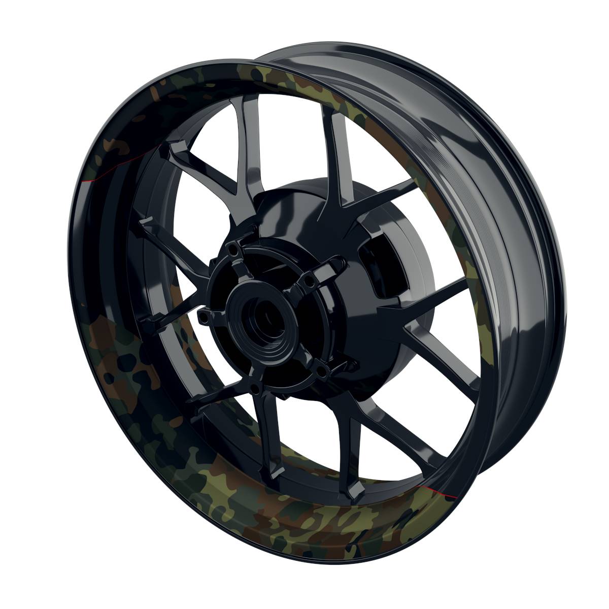 German Camouflage Rim Decals Wheelsticker Premium splitted