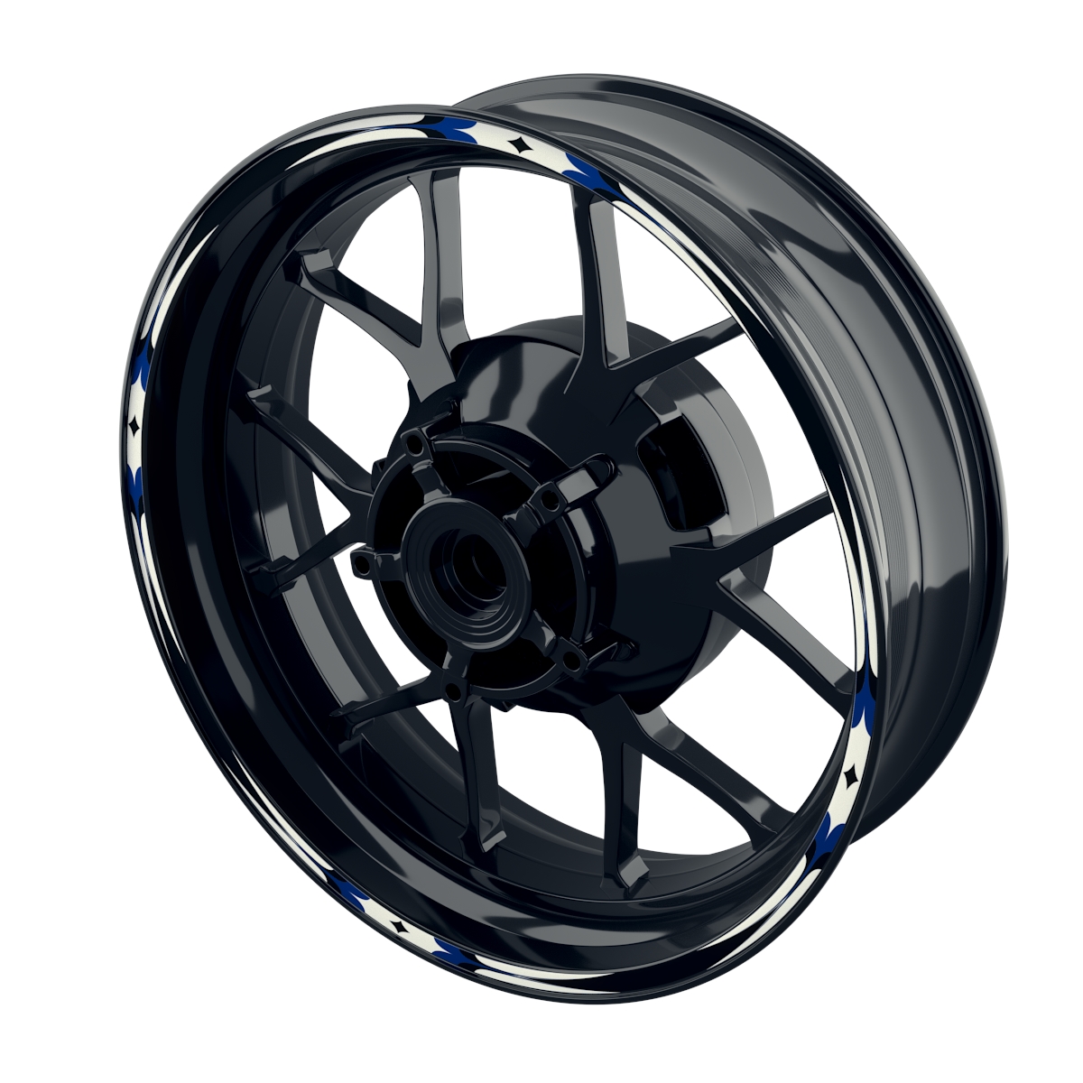 Felgenaufkleber Racingflagg DESIGN2 Premium W Wheelsticker