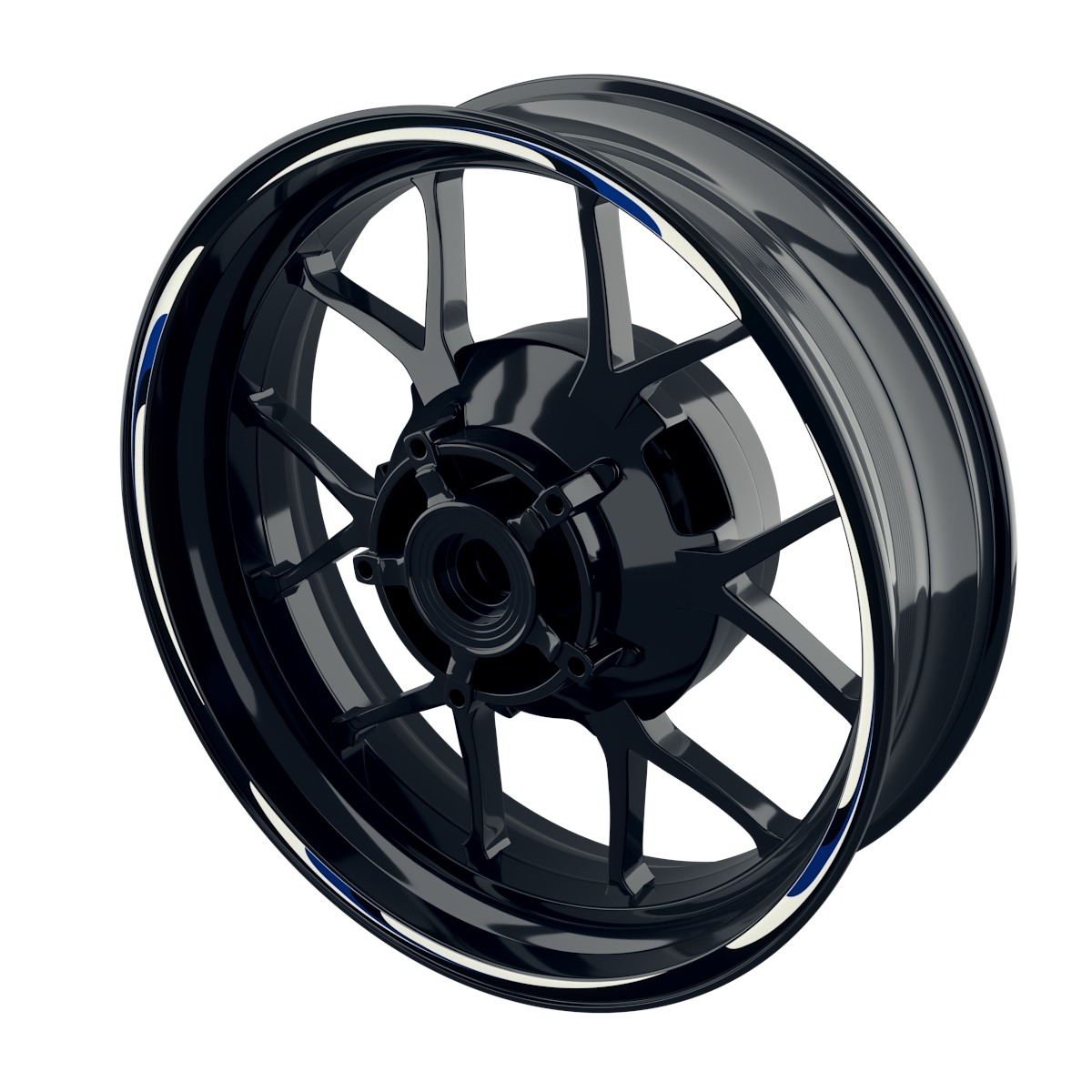 Wave black Rim Stripes Premium Wheelsticker