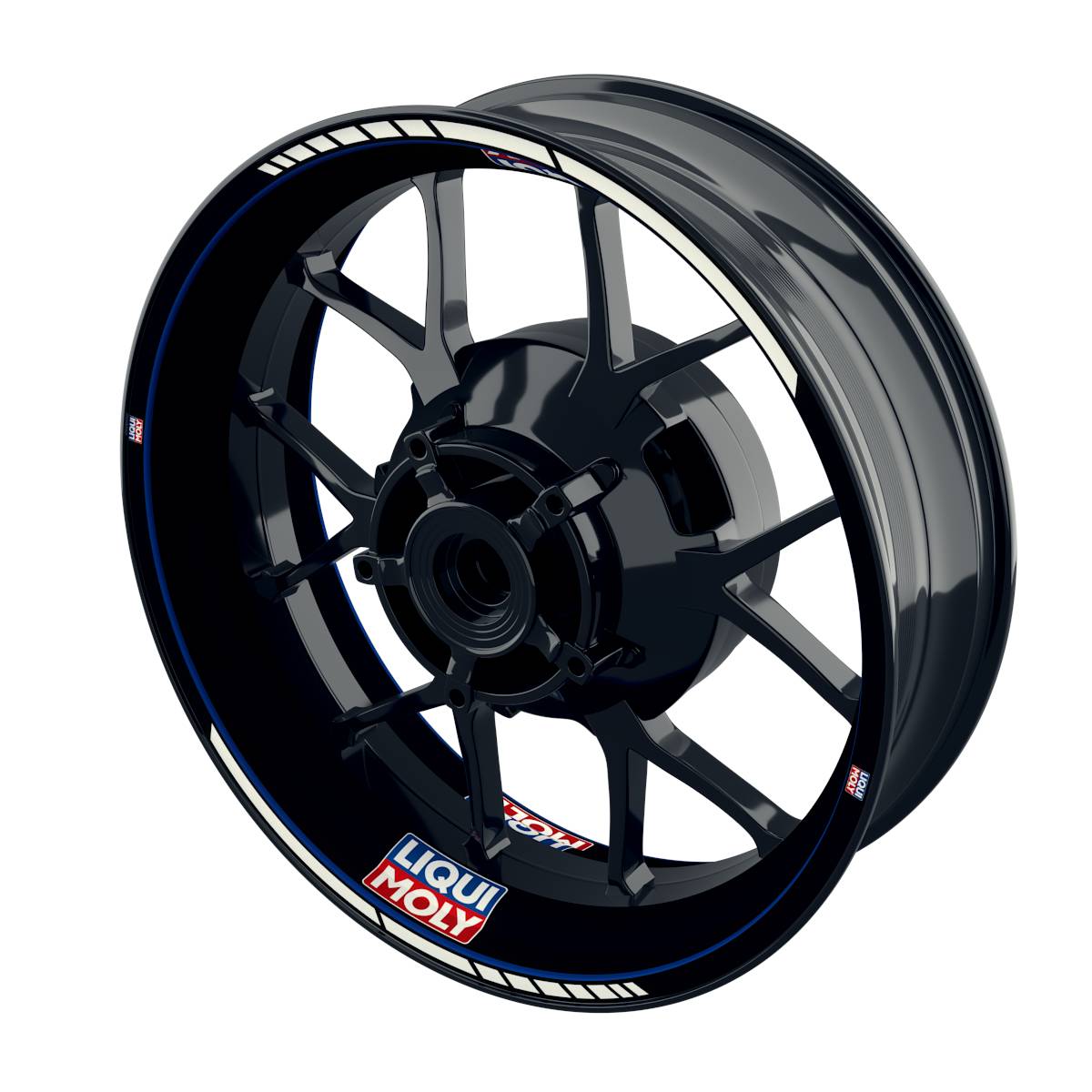 Felgenaufkleber Liqui Moly Motiv Clean schwarz Wheelsticker Premium