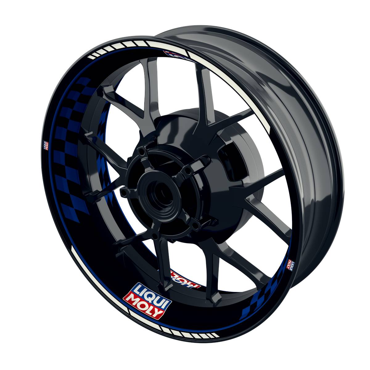 Liqui Moly Rim Decals Motiv GRID black Wheelsticker Premium