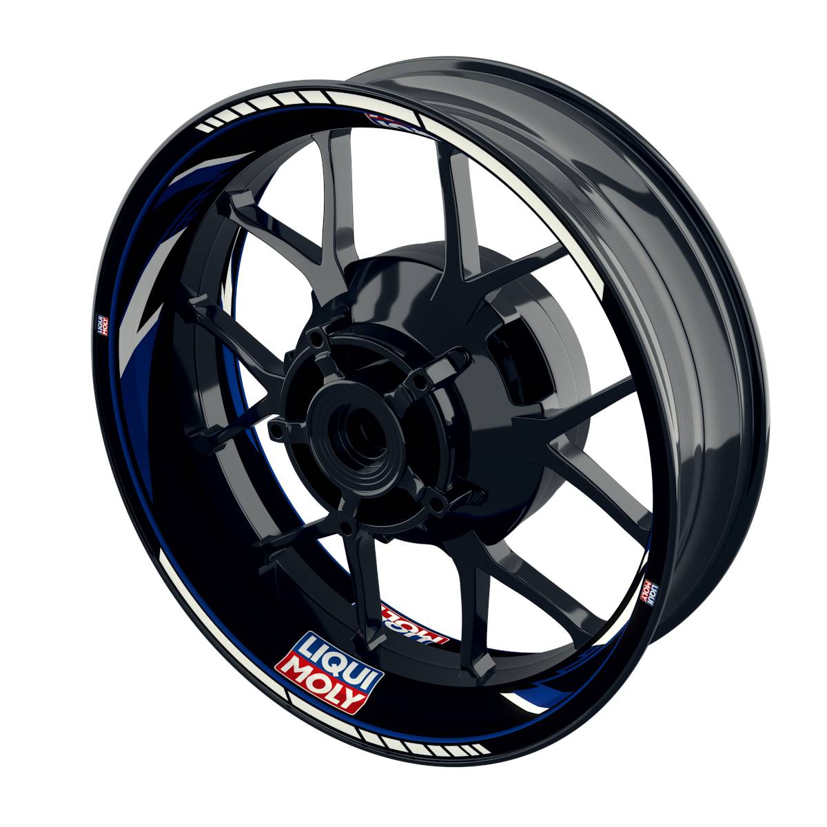 Felgenaufkleber Liqui Moly Motiv Razor schwarz Wheelsticker Premium