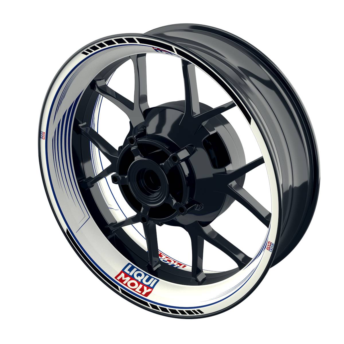 Liqui Moly Rim Decals Motiv SAW white Wheelsticker Premium