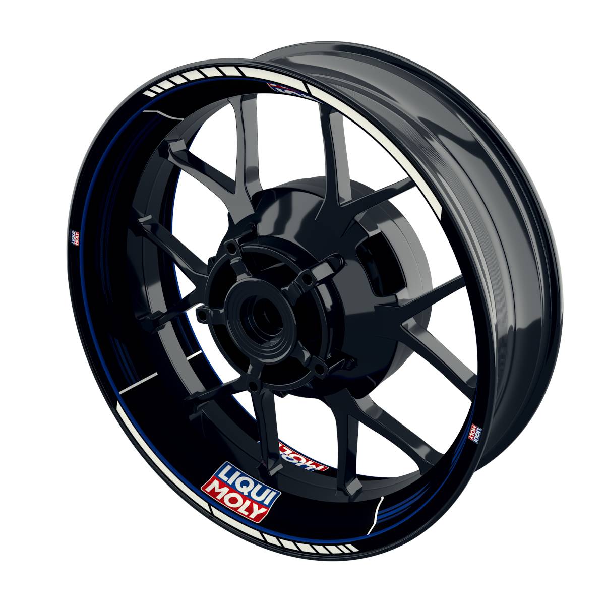 Liqui Moly Rim Decals Motiv Scratched black Wheelsticker Premium