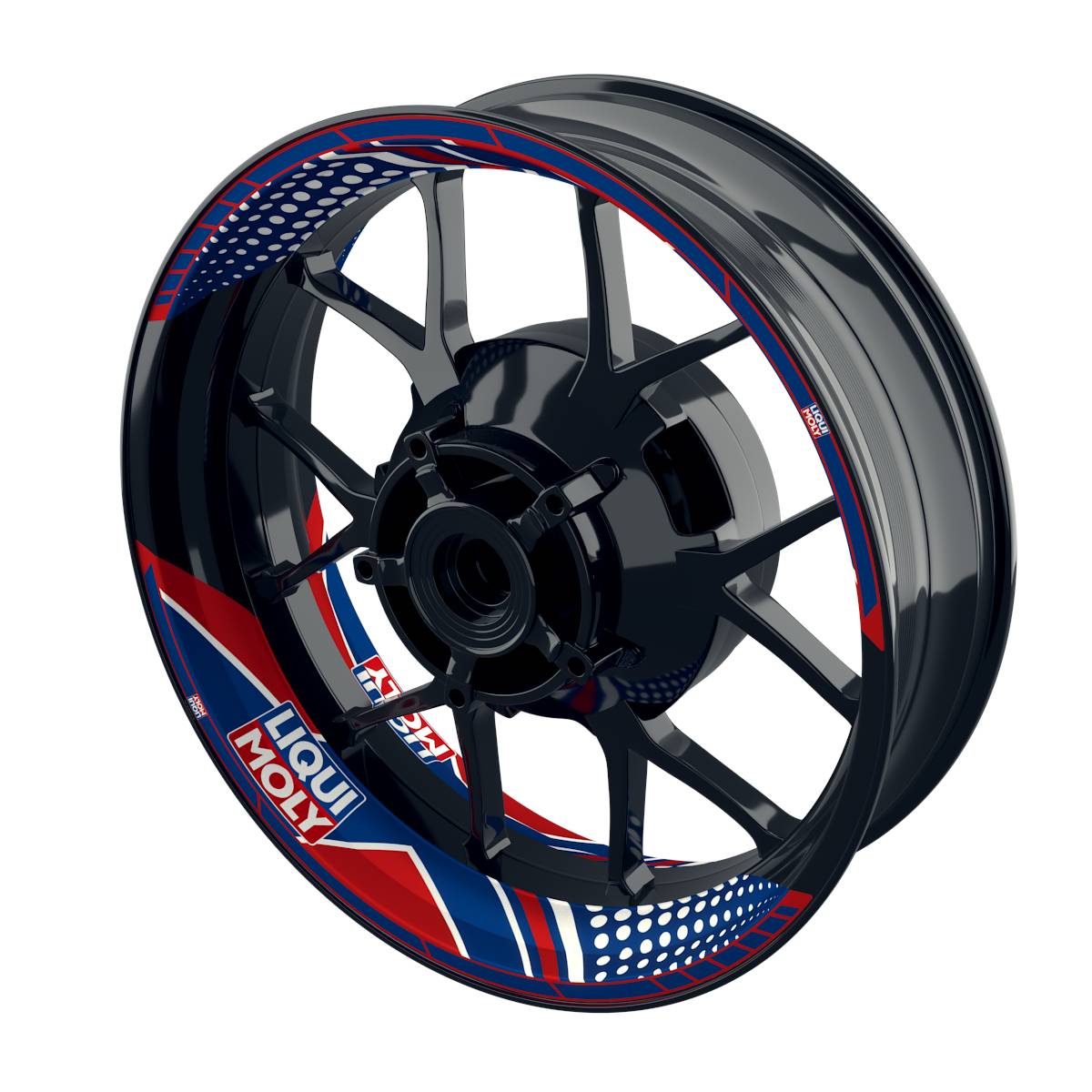 Rim Decals Liqui Moly Design Trinity Premium splitted