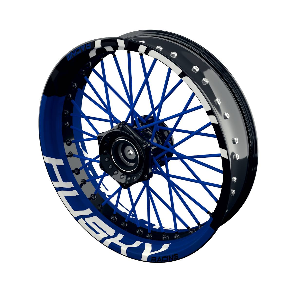 Rim Decals for Husqvarna Husky RACING halb halb V2 Wheelsticker Premium